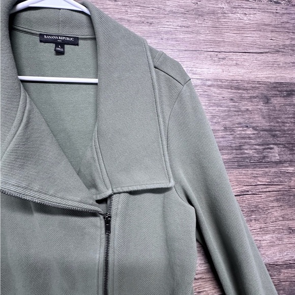 Banana Republic Full Zip Jacket Top Asymmetrical Design - Picture 3 of 6